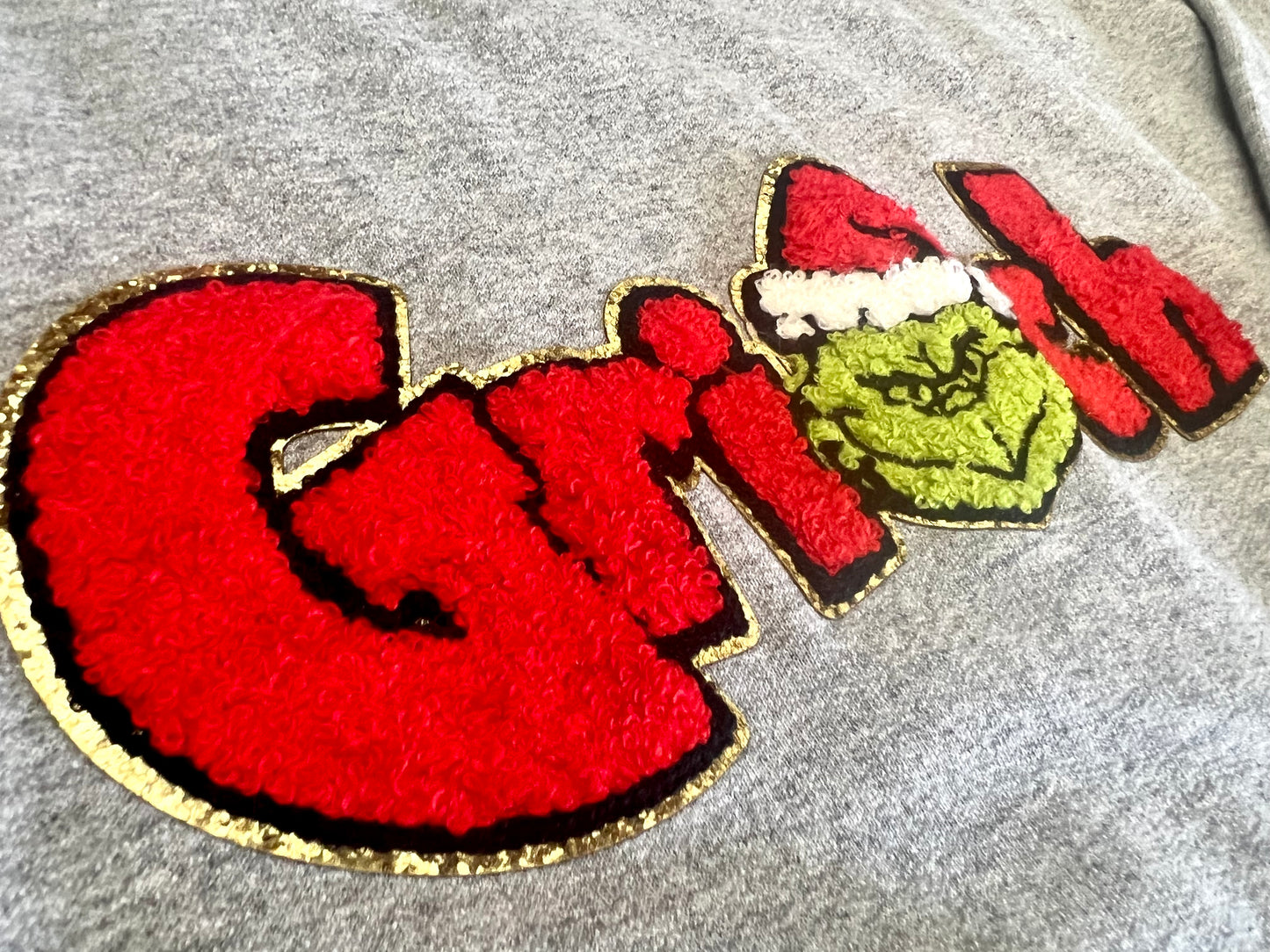 Green Guy Chenille Patch Sweatshirts