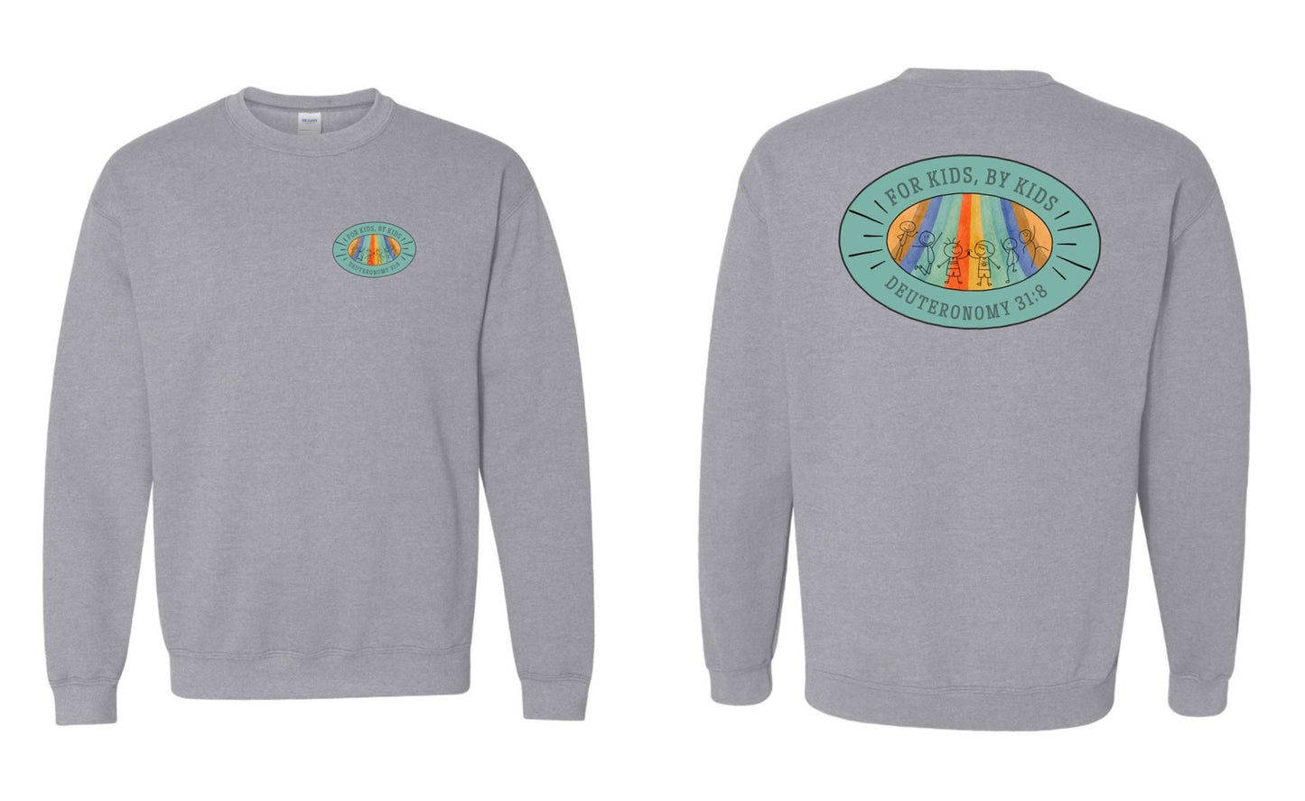 “For Kids By Kids” Crewneck Sweatshirt