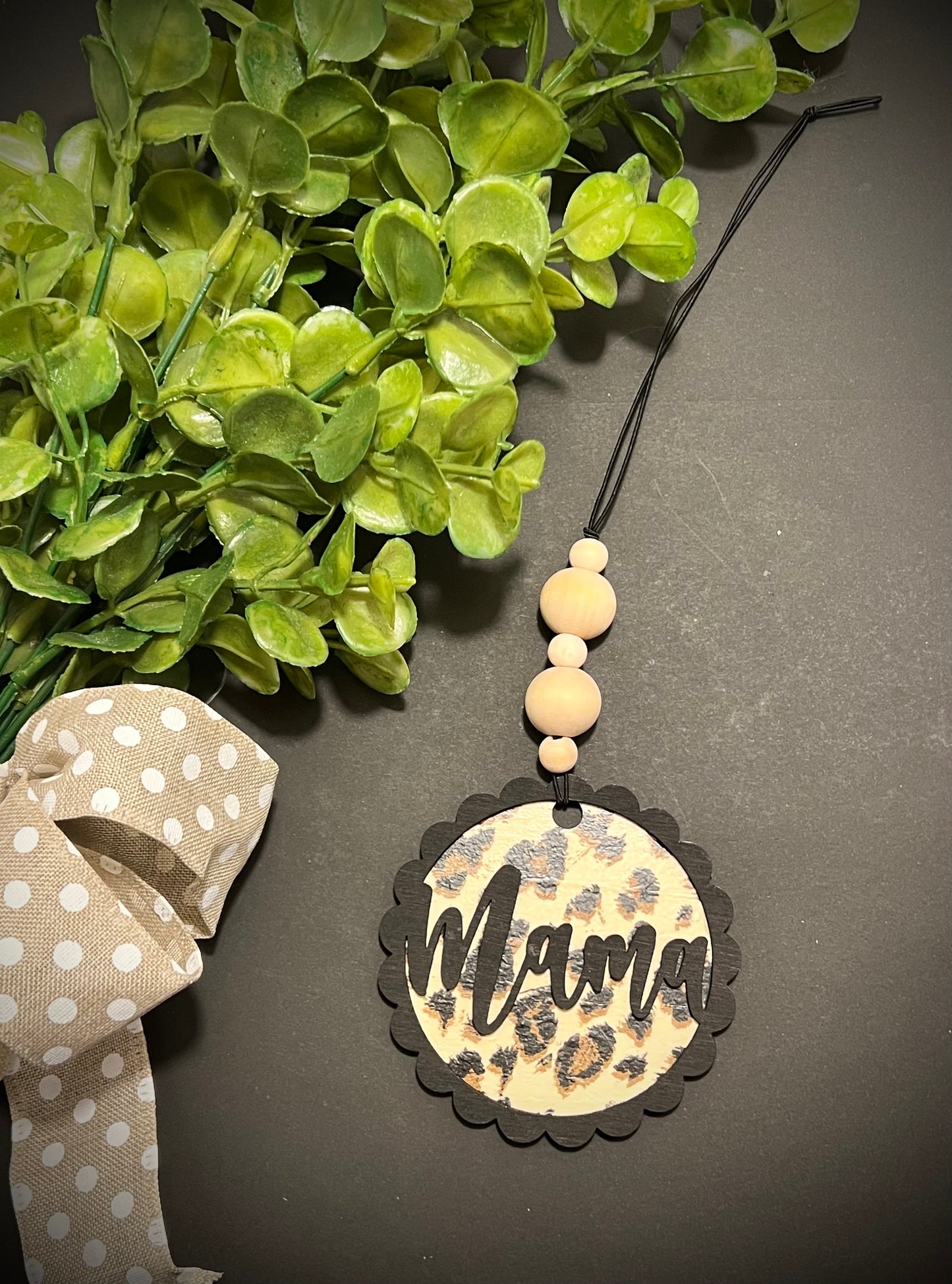 Leopard Mama Car Charm