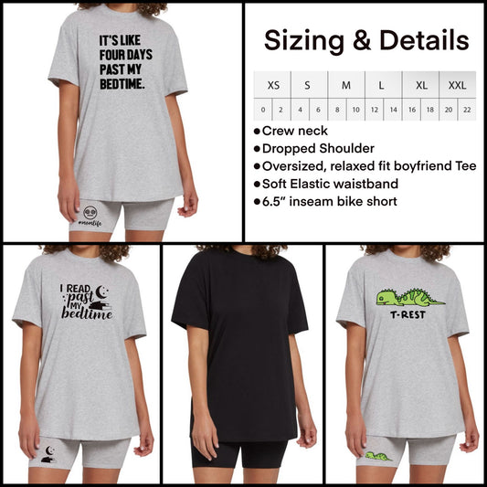 Cozy Bike Short PJ Sets