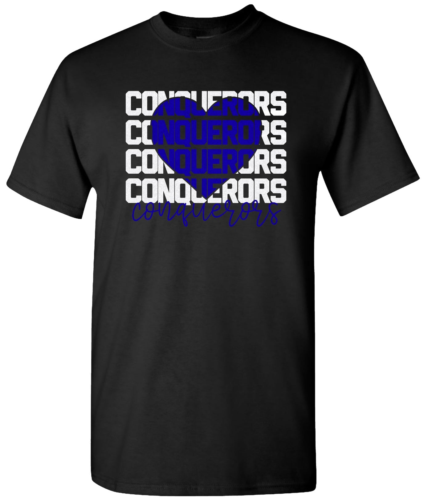 Conquerors Glitter Blue Heart