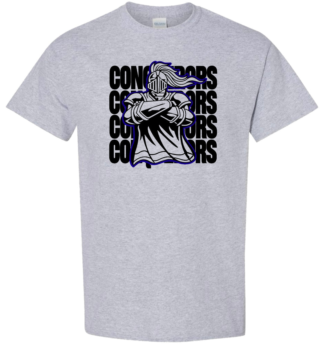 Conquerors Stacked (Black Lettering) – All the Things Design